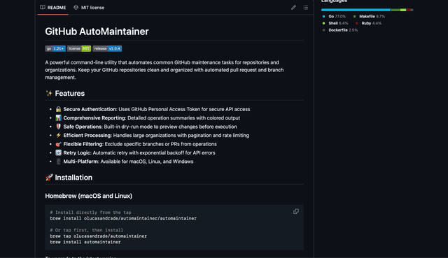 Homebrew AutoMaintainer