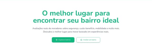 BomDeMorar - Avaliações de Bairros